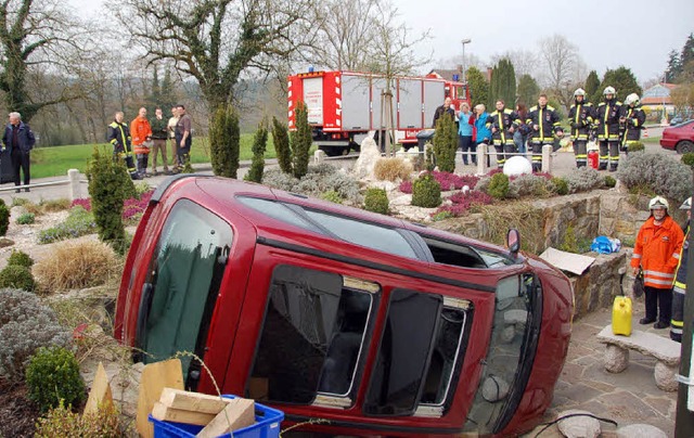 Spektakulrer Unfall in Wallbach  | Foto: Eisenbeis