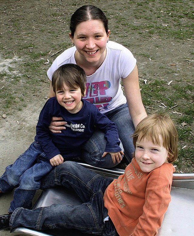 Elke Claeys mit ihren Zglingen.  | Foto: Igor Schindler