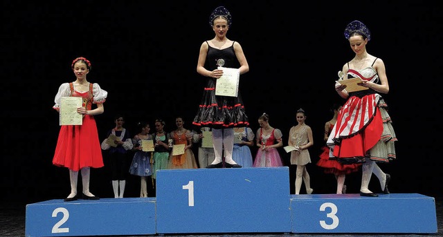 Die Preistrger der Ballettschule Moni...ier; 3. Preis Gioiosa: Valerie Lauer.   | Foto: ALBERT