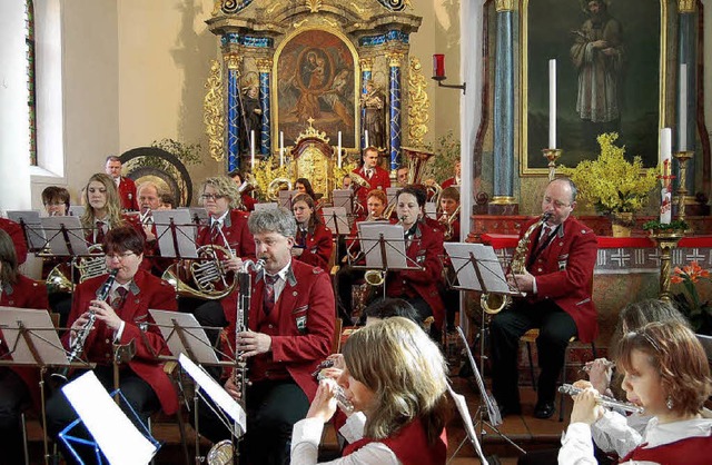 Von Erfolg gekrnt war das Kirchenkonz...ia zum Schnee am Sonntag in Wallbach.   | Foto: Hildegard Siebold