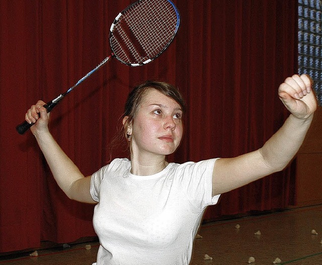 Schnelles Spiel: Badminton findet in Lrrach wieder mehr Anhnger.   | Foto: Maja Tolsdorf