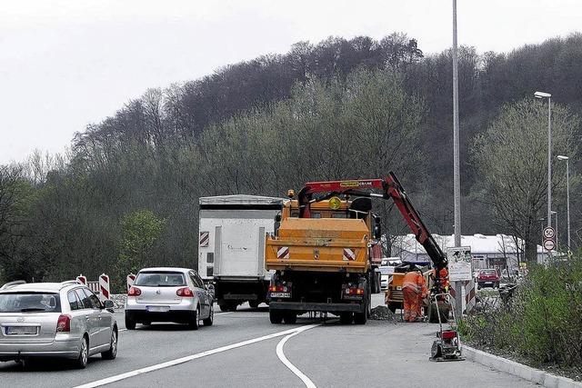 Bedarfsampel auf der B 34