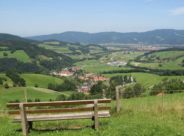 Blick auf Oberried und das Dreisamtal:...n Projekt &#8222;Zukunft Dorf&#8220;.   | Foto: Karlheinz Scherfling