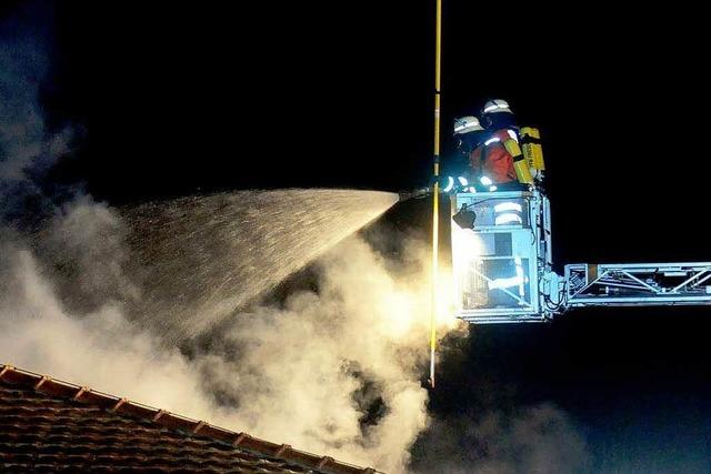 Fotos: Der Brand im Kindergarten Oberschopfheim