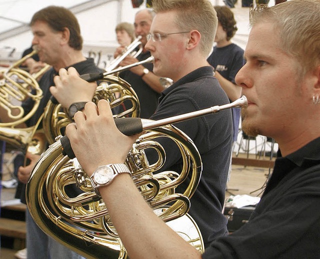 Bei Festen immer aktiv: Die Musiker des Musikvereins Kippenheim   | Foto: Heidi Fssel