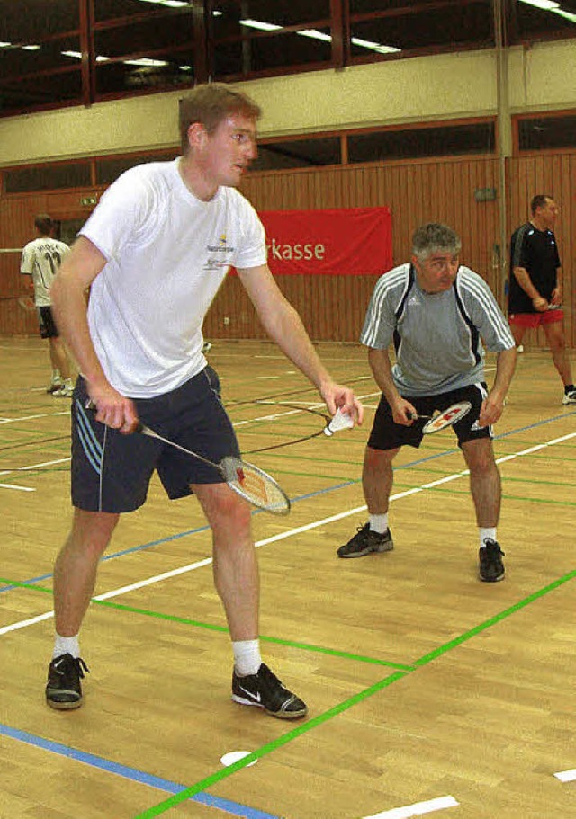 Die Badmintonspieler des Turnvereins B...tig auch in der Seebodenhalle spielen.  | Foto: nina witwicki