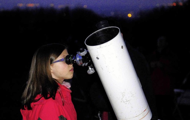 Der Saturn hat einen Ring um den  Bauc...genhard aus war es deutlich zu sehen.   | Foto: Wolfgang Knstle