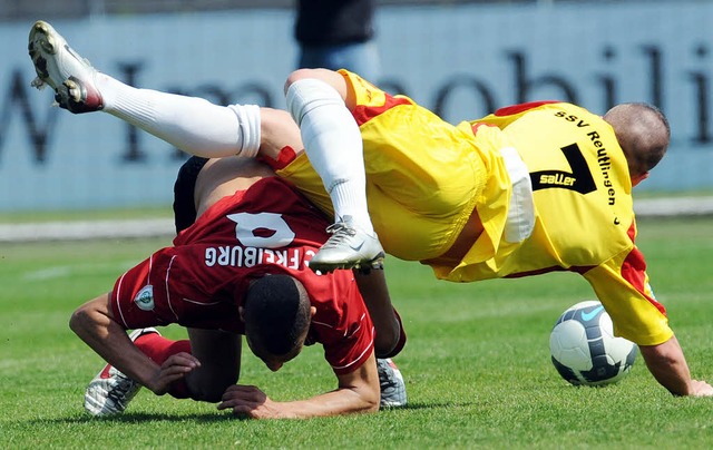 Der Freiburger Daniel Williams, hier i... mit dem 2:0 fr die Vorentscheidung.   | Foto: Patrick Seeger