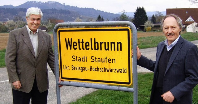 Der Brgerverein mit seinem Vorsitzend...will Wettelbrunn weiter voranbringen.   | Foto: Rainer Ruther