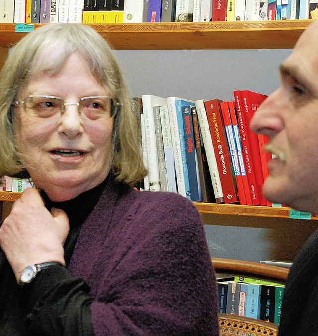 Elke Erb und Jos F. A. Oliver   | Foto: Gertrude Siefke