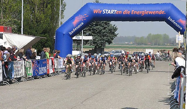 Baden Wrttembergs Radsportnachwuchs in Breisach.   | Foto: Knig