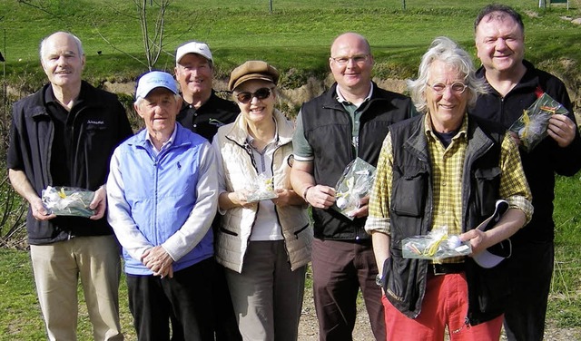 Beim Golf-Erffnungsturnier in Schnau...t, Klaus Sidler und Dieter Schneider.   | Foto: Privat