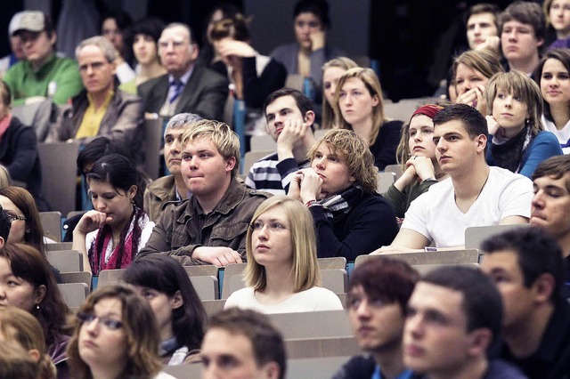 2012 wird es noch enger in den Hrsle...och mehr Studienanfnger als erwartet.  | Foto: DDP