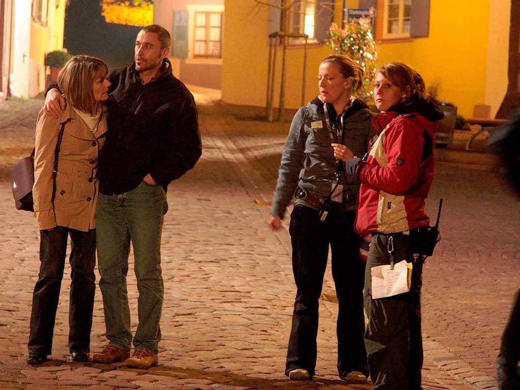 Nachtaufnahmen am Donnerstag in der Ettenheimer Innenstadt.