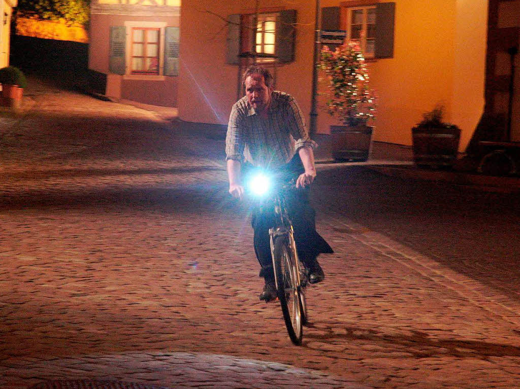 Nachtaufnahmen am Donnerstag in der Ettenheimer Innenstadt.