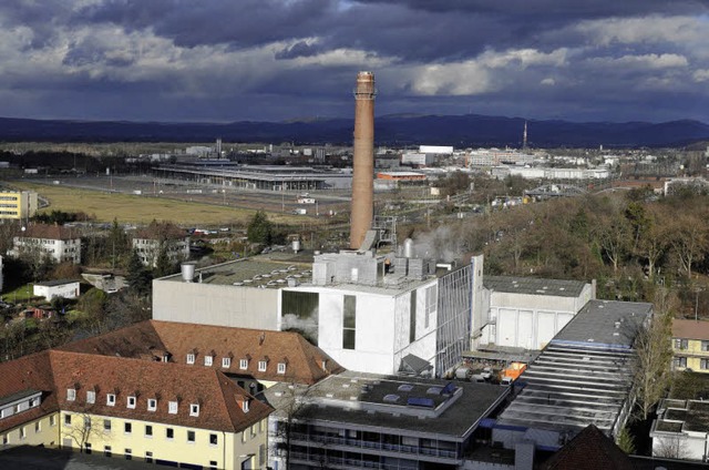 Das Heizkraftwerk der Uniklinik ist nicht klimafreundlich genug.  | Foto: Ingo Schneider