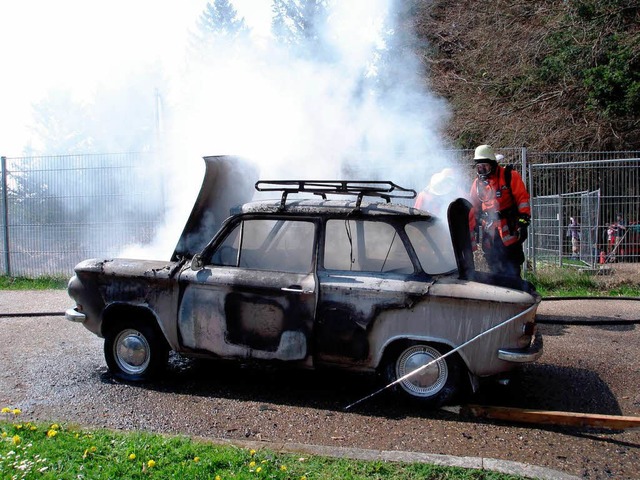 Da kann nur noch die Feuerwehr helfen...  | Foto: Feuerwehr