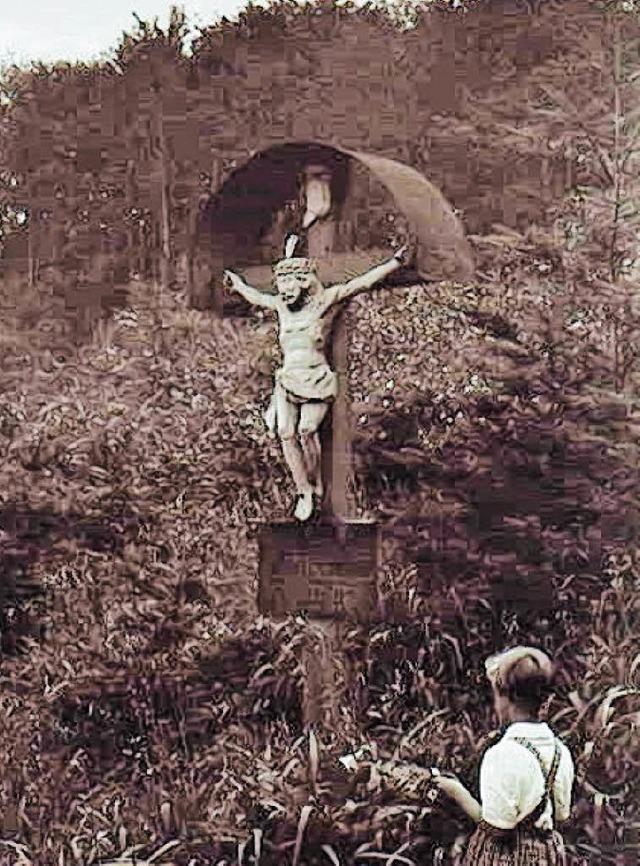 Diese historische Aufnahme aus dem Jah...an seinen ursprnglichen Platz zurck.  | Foto: Franz A. Vollherbst (1938)