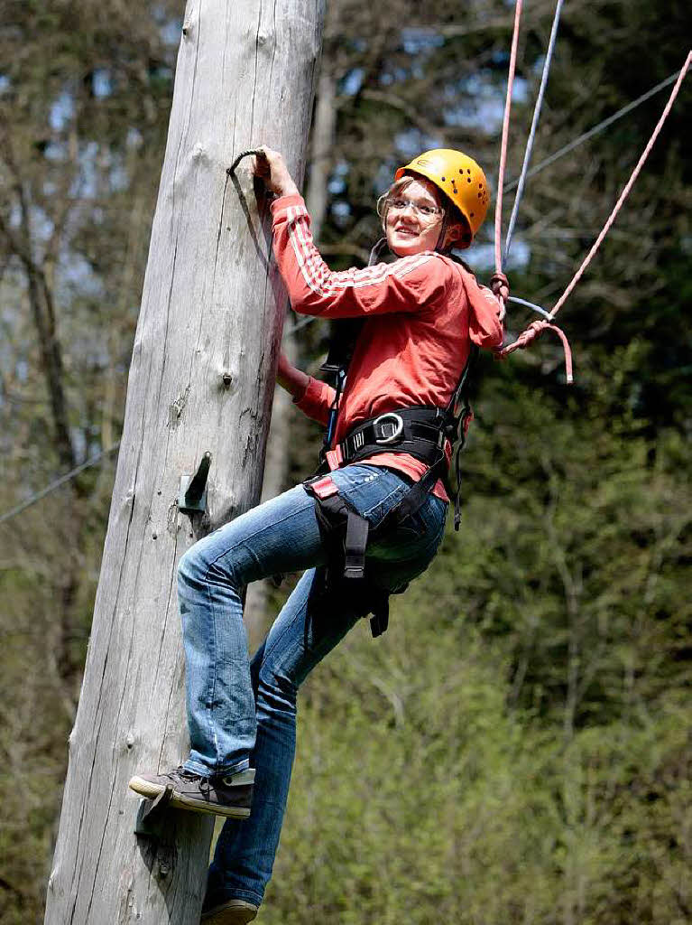 Girls’ Day im Hochseilgarten in Seelbach. Girls’ Day im Hochseilgarten in Seelbach.