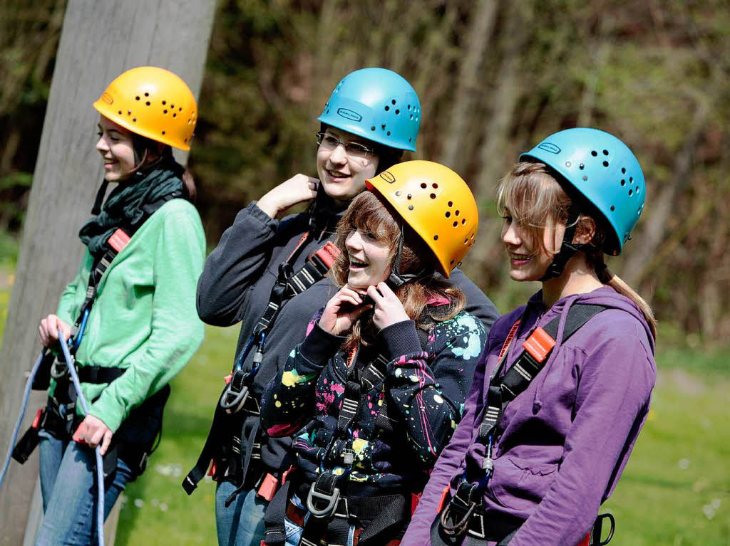 Girls’ Day im Hochseilgarten in Seelbach. Girls’ Day im Hochseilgarten in Seelbach.