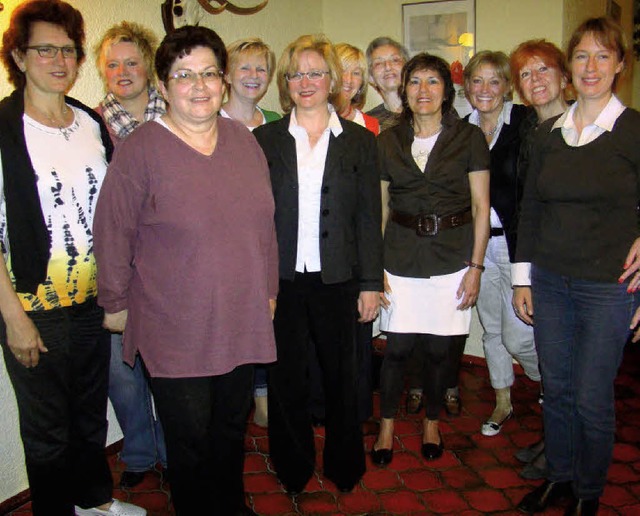 Der neugewhlte Vorstand der Frauen-Union  | Foto: Ingrid Arndt
