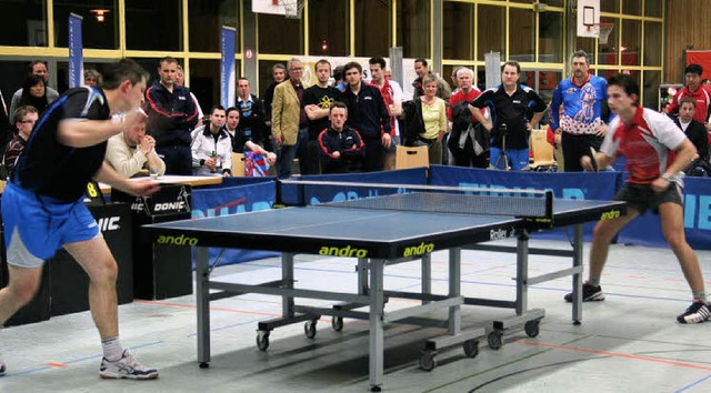 Die Tischtennisspieler des TV Ihringen...n Aufstieg in die Badenliga geschafft.  | Foto: elisabeth jakob-klblin