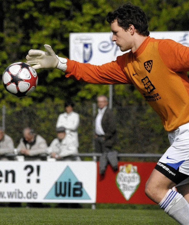 Vier Jahre beim SV Weil und seit dem d...der Verbandsliga: Torhter Keven Hill   | Foto: matthias kaufhold