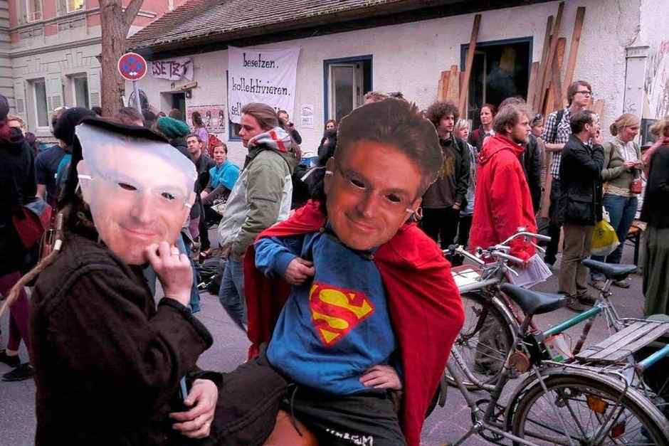 Hausbesetzung in Freiburg (Foto: Ingo Schneider)