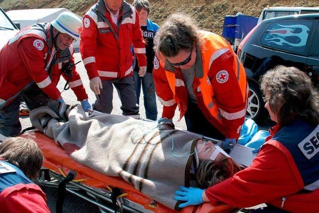 Fotos: DRK-Grobung auf A 98 in Laufenburg