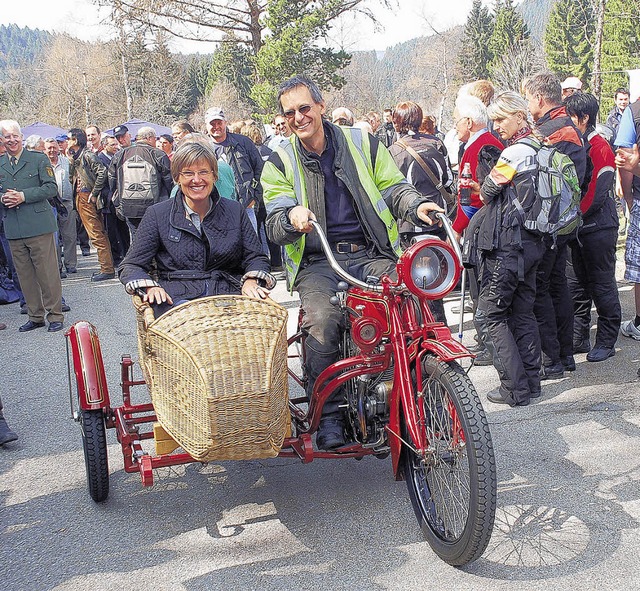 Mit dem Motorrad aus Stuttgart angerei...Landkreises Breisgau-Hochschwarzwald.   | Foto: Bingold