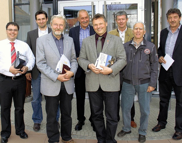 Zu Gast in hlingen (von links): Axel ...fer, Klaus Dilger und Thomas Fechtig.   | Foto: Wilfried Dieckmann
