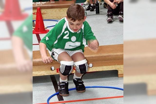 50 Kinder lieen sich bei der Talentiade der Handballer prfen