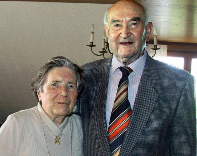 Charlotte und Isidor Spie sind seit 70 Jahren ein Paar.   | Foto: herbert trogus