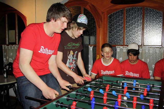 Das Siegerteam beim Soccerturnier in A...iefer, rechts Lars Kaiser aus Todtmoos  | Foto: Andreas Bhm