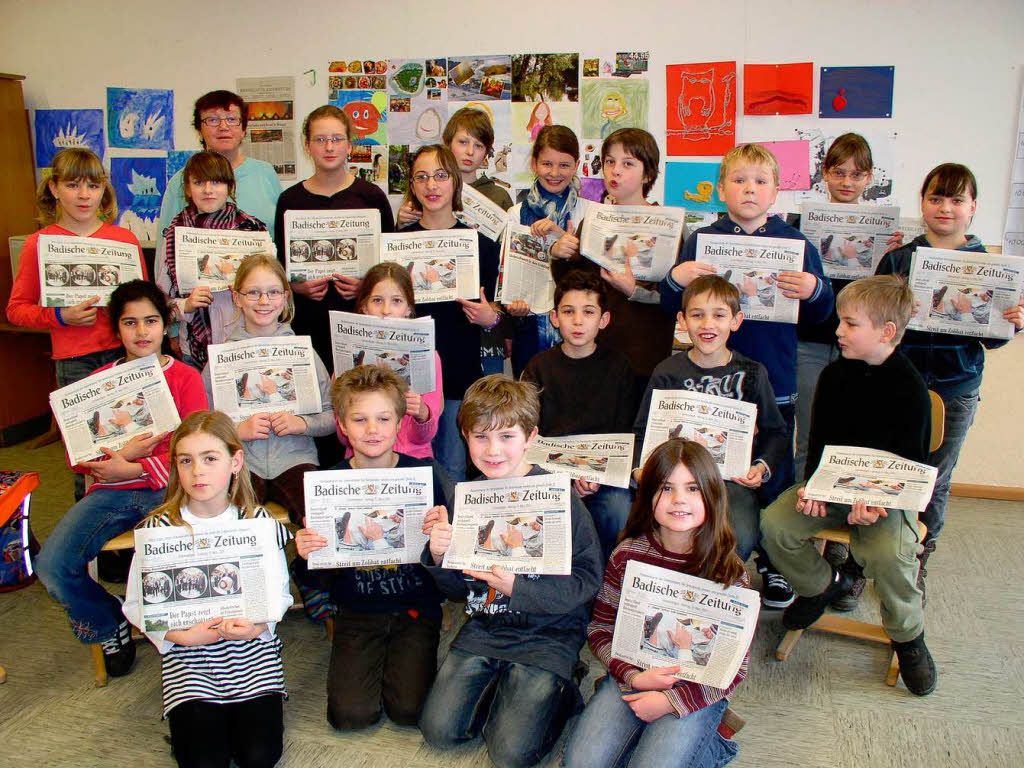 Die Klasse 4b der Grundschule Malterdingen