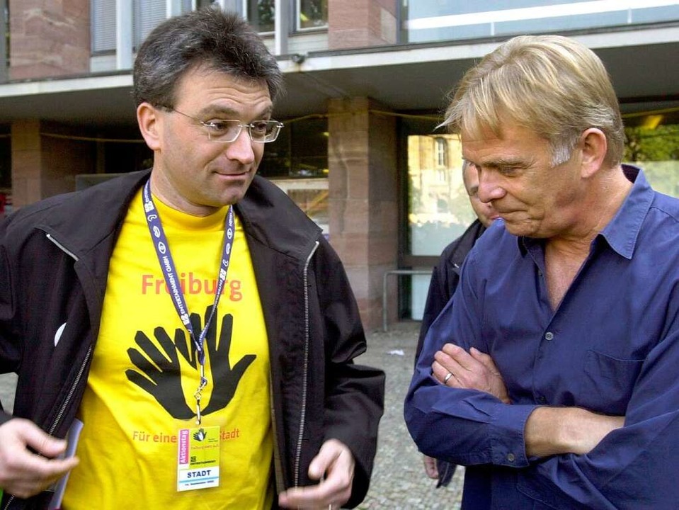Dieter Salomon (links) hat die OB-Wahl...mmerhin auf vier Stimmen (Archivbild).  | Foto: Rolf Haid