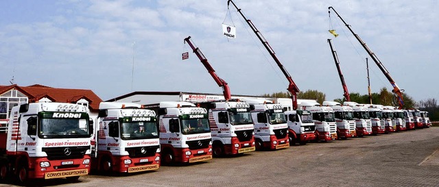 Fr diesen Fuhrpark sind keine Lasten ...enn doch, wird der Lkw eben umgebaut.   | Foto: Firma Knbel