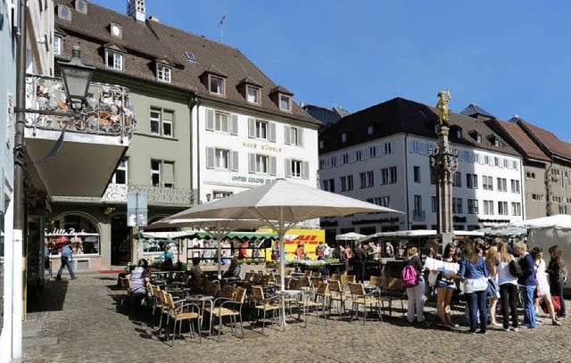 Das Eiscaf Lazzarin am Mnsterplatz.  | Foto: ingo schneider