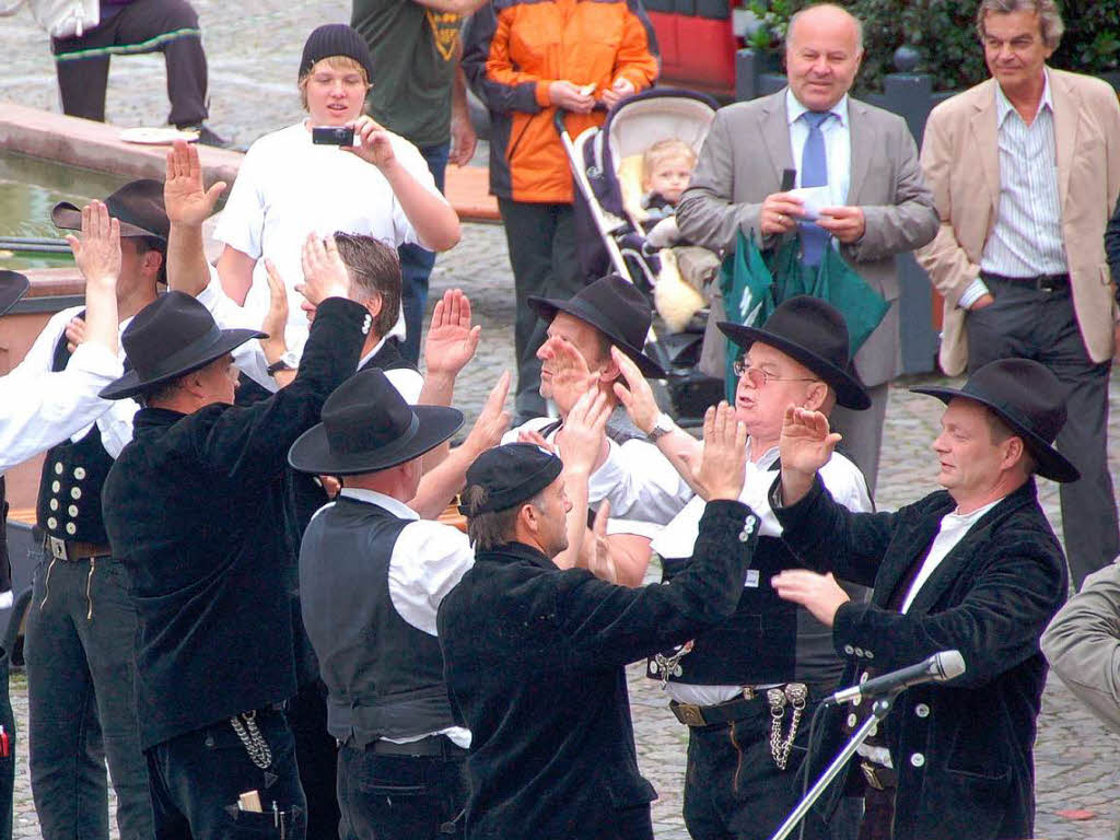 Alles okay auf dem Marktplatz beim Abschlusslied!