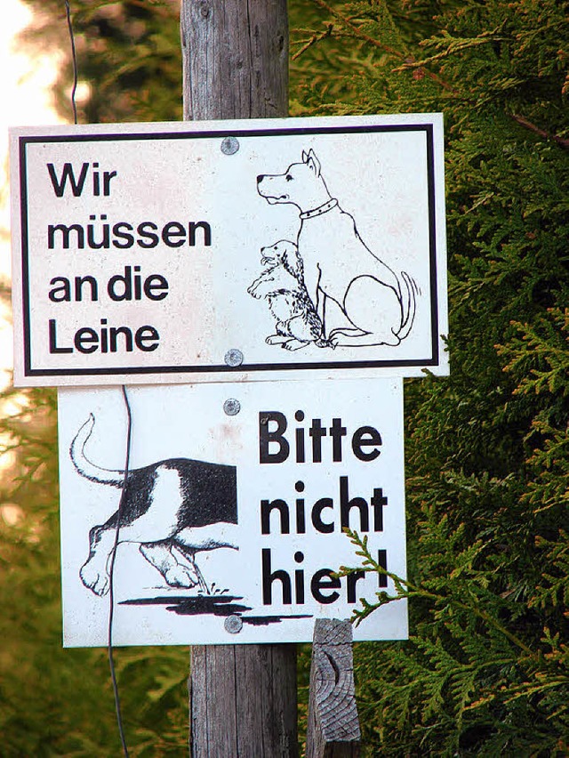 Hundehaufen gehren weder in Wiesen un...at Reiselfingen das Problem anpacken.   | Foto: Christa Maier