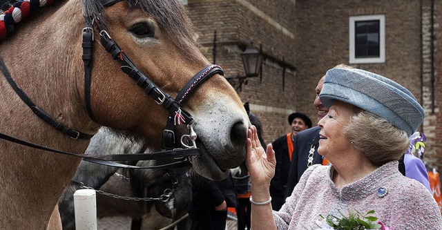 Knigin Beatrix bei den Feierlichkeiten in Middelburg  | Foto: afp