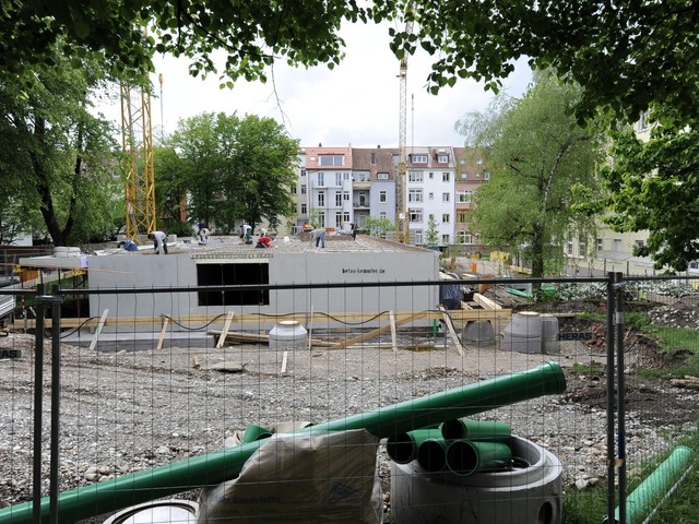 Dort, wo jetzt noch eine Baustelle ist...n: Baustelle an der Engelbergerstrae.  | Foto: Ingo Schneider