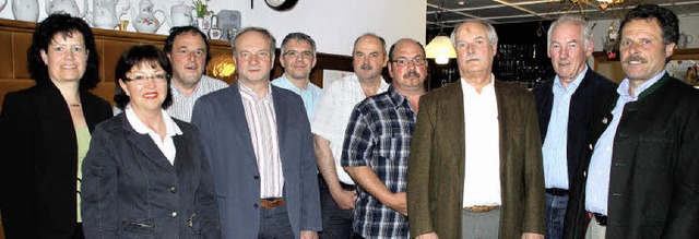 Der neue Vorstand der Bachgenossenscha...rling, Fritz Ebner und Erich Lauber.    | Foto: Charlotte Frse