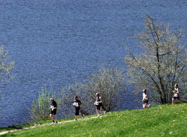 Fnf von mehr als 3000: Frhlingsgefh...lometer langen Lauf um den Schluchsee.  | Foto: Ruoff