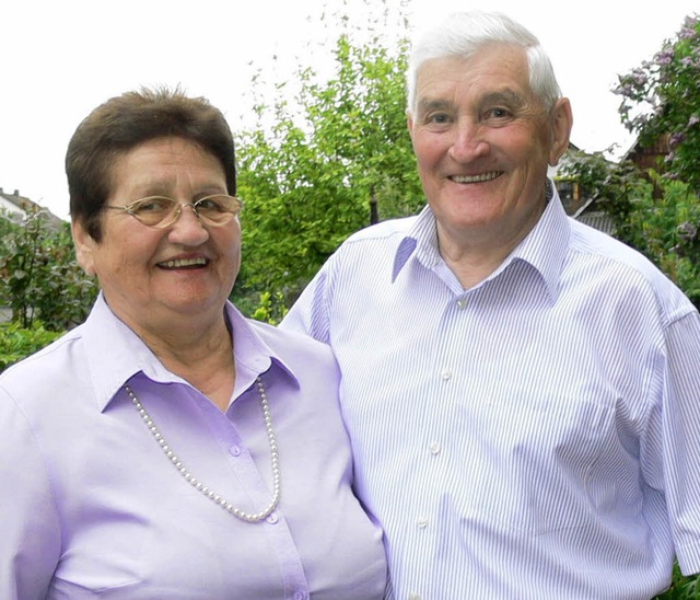 Martha und Horst Strosack sind seit 50 Jahren verheiratet.   | Foto: Dieter Fink