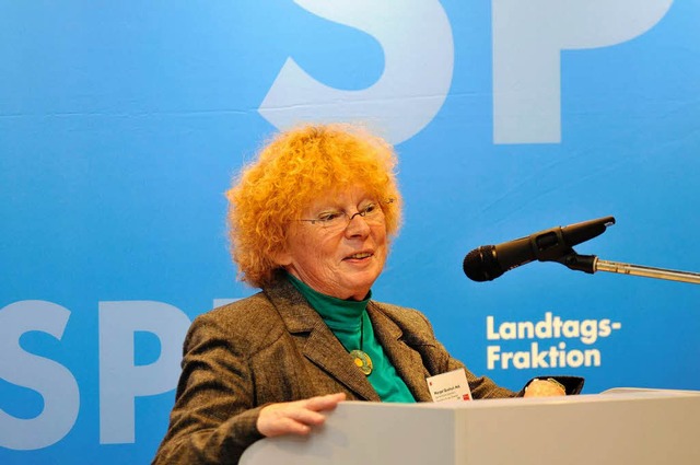 Margot Queitsch sitzt seit 2001 fr die Freiburger SPD im Stuttgarter Landtag  | Foto: Ingo Schneider