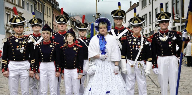 Die Historische Brgerwehr Waldkirch vereint Jung und Alt, Frauen und Mnner.   | Foto: Hubert Bleyer