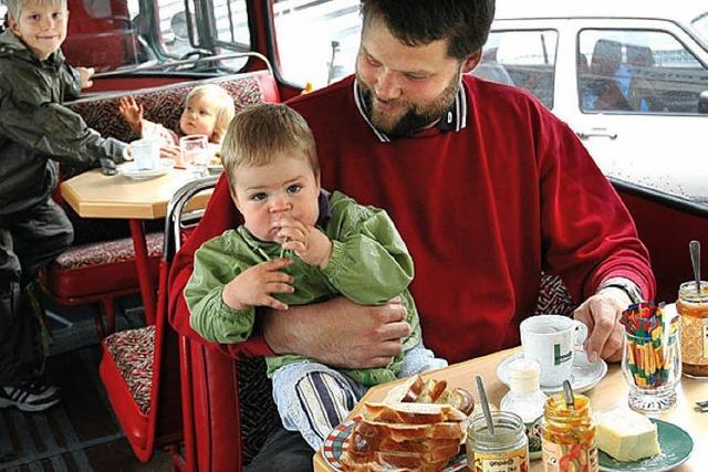 Fair geht vor im Londonbus