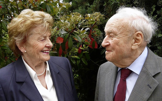 Ein Ehepaar seit 60 Jahren: Elisabeth und Eugen Sartory   | Foto: A. Mutz