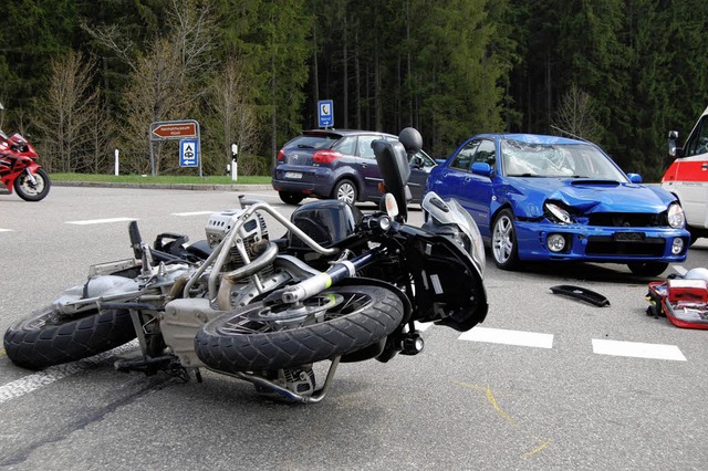 Motorradunfall am 1. Mai 2009  am Schluchsee  | Foto: martin Ganz
